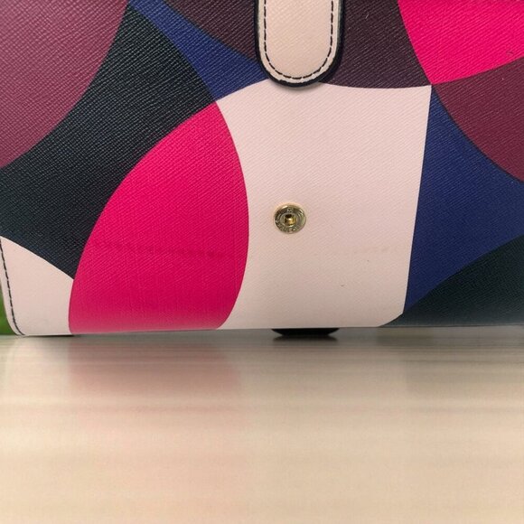 Kate Spade Laurel Way Winni Crossbody Wallet Pink/Blue/Purple Leather WLRU3171 - Picture 8 of 11
